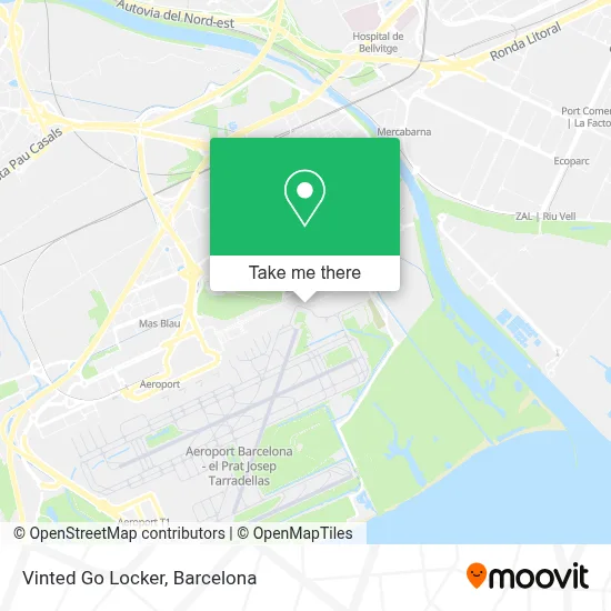 Vinted Go Locker map