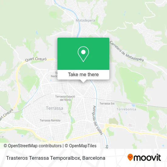 Trasteros Terrassa Temporalbox map