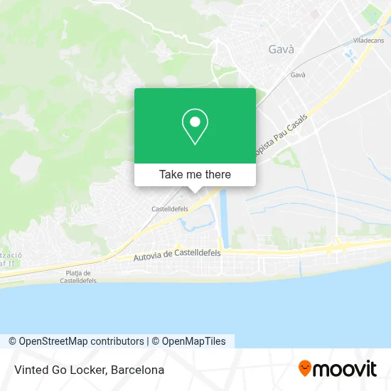 Vinted Go Locker map