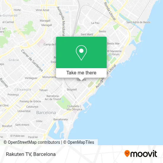 Rakuten Tv map