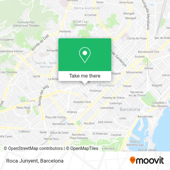 Roca Junyent map