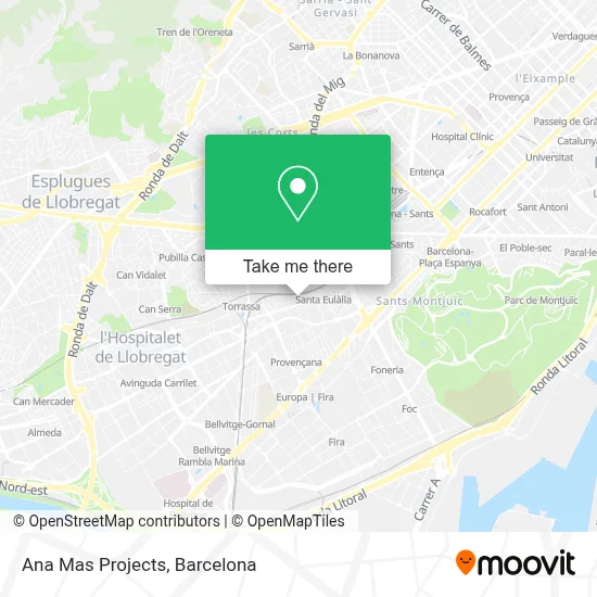 Ana Mas Projects map