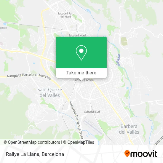 Rallye La Llana map
