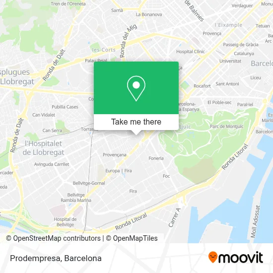 Prodempresa map