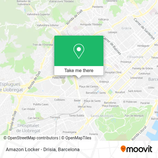 Amazon Locker - Drisia map