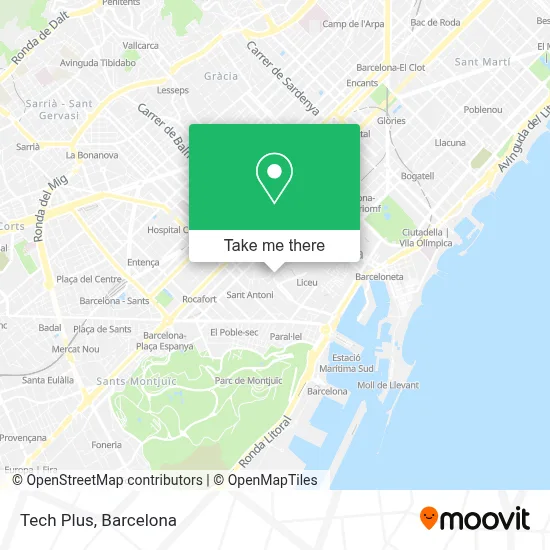 Tech Plus map