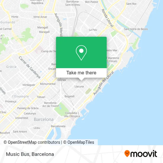 Music Bus map