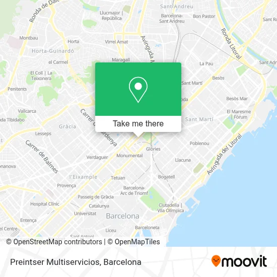 Preintser Multiservicios map
