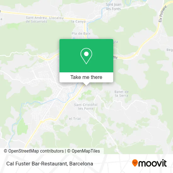 Cal Fuster Bar-Restaurant map