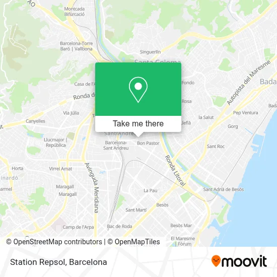 Station Repsol map