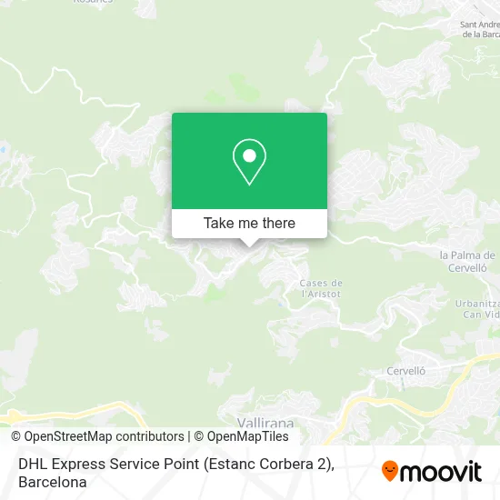 DHL Express Service Point (Estanc Corbera 2) map