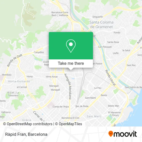 Ràpid Fran map