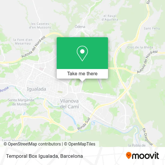 Temporal Box Igualada map