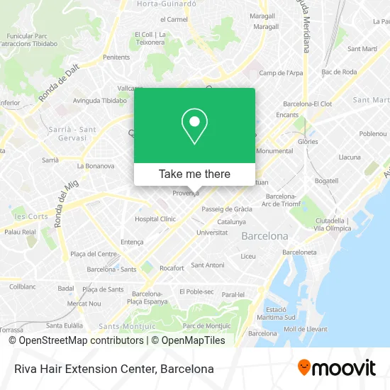 Riva Hair Extension Center map