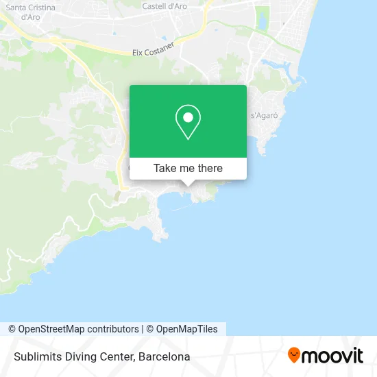 Sublimits Diving Center map