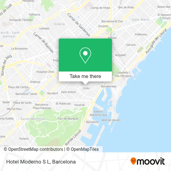 Hotel Moderno S L map