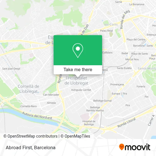 Abroad First map