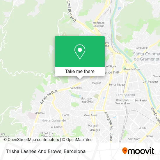 Trisha Lashes And Brows map