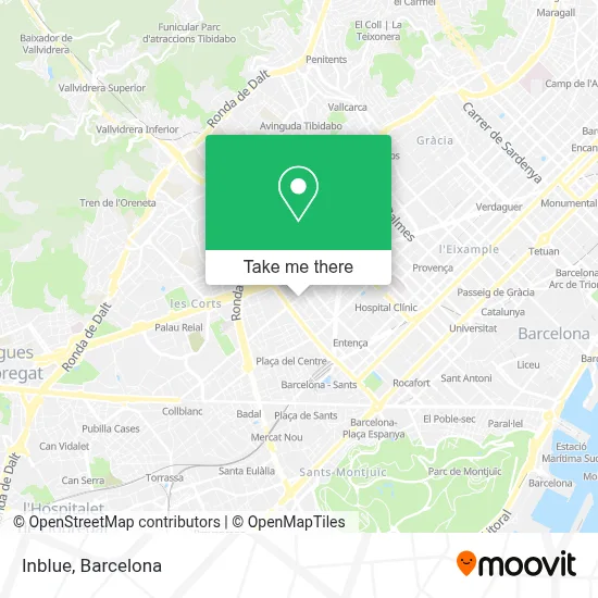 Inblue map