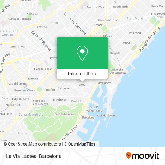 La Via Lactea map