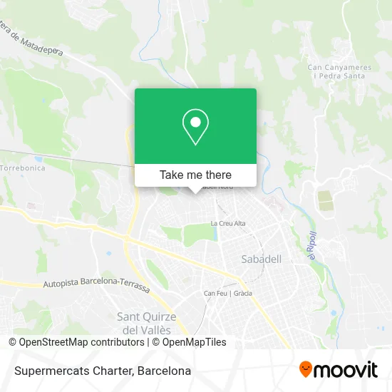 Supermercats Charter map