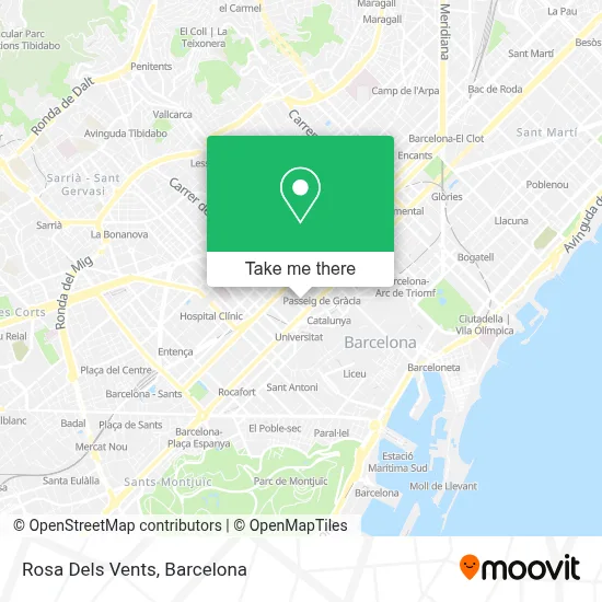 Rosa Dels Vents map
