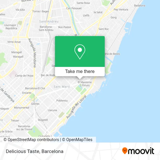Delicious Taste map