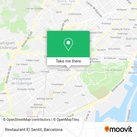 Restaurant El Sentit map