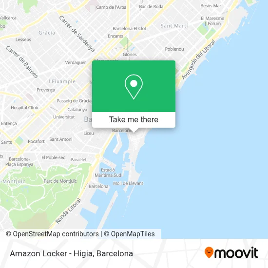 Amazon Locker - Higia map
