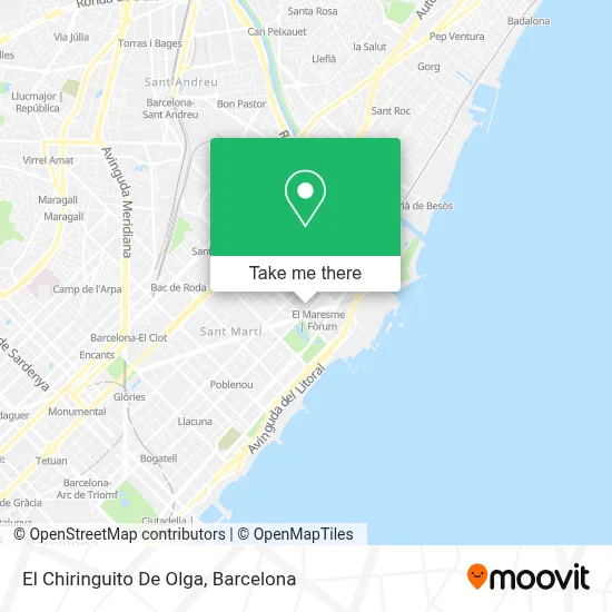 El Chiringuito De Olga map