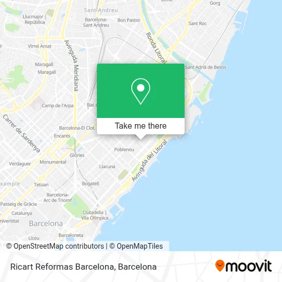 Ricart Reformas Barcelona map