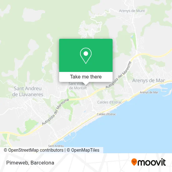Pimeweb map