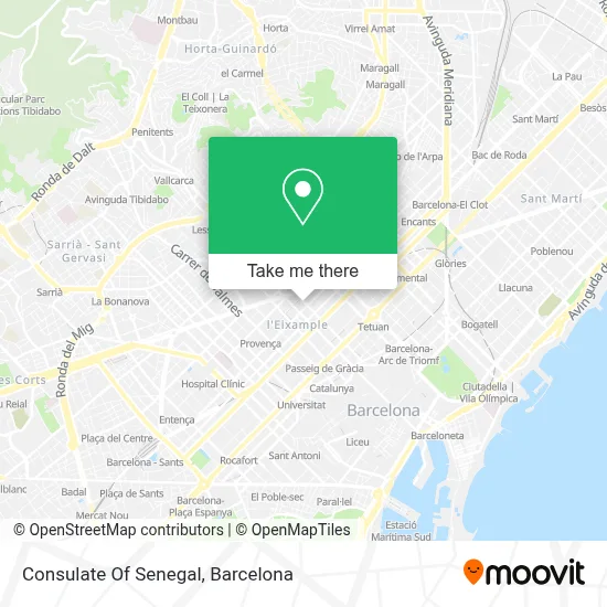 Consulate Of Senegal map
