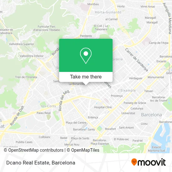 Dcano Real Estate map
