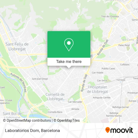 Laboratorios Dom map