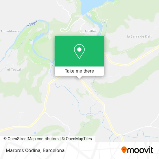 Marbres Codina map