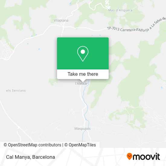 Cal Manya map