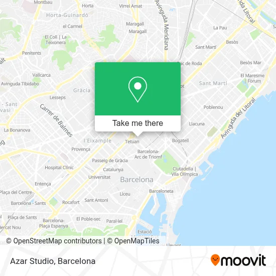 Azar Studio map