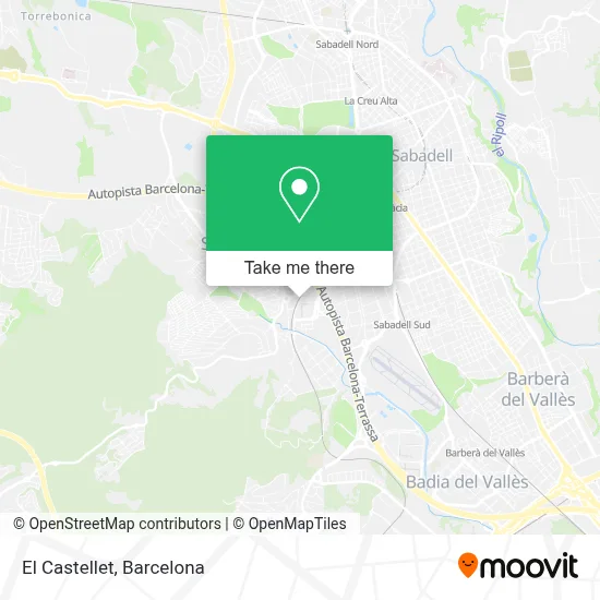 El Castellet map