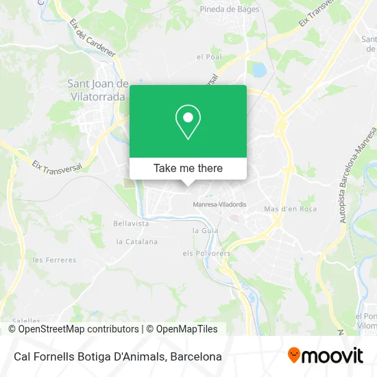 Cal Fornells Botiga D'Animals map