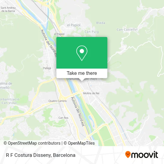 R F Costura Disseny map