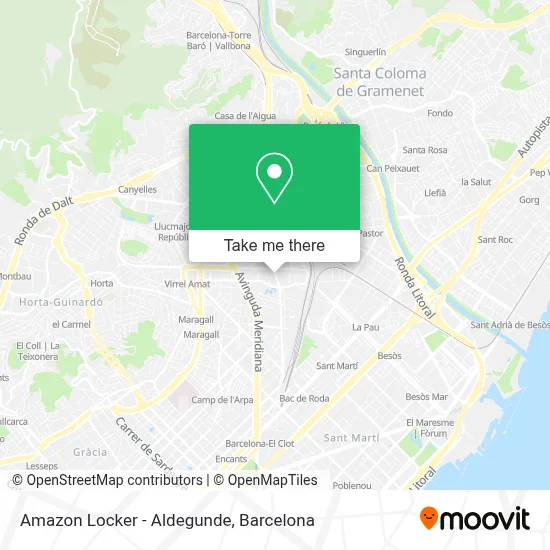 Amazon Locker - Aldegunde map