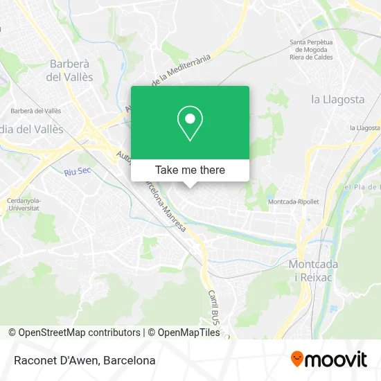 Raconet D'Awen map