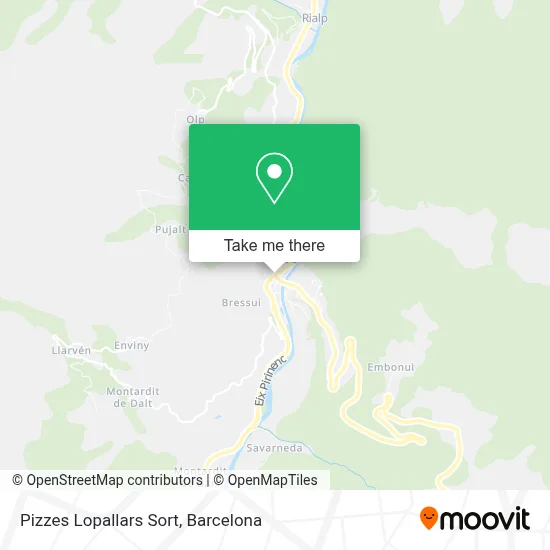 Pizzes Lopallars Sort map