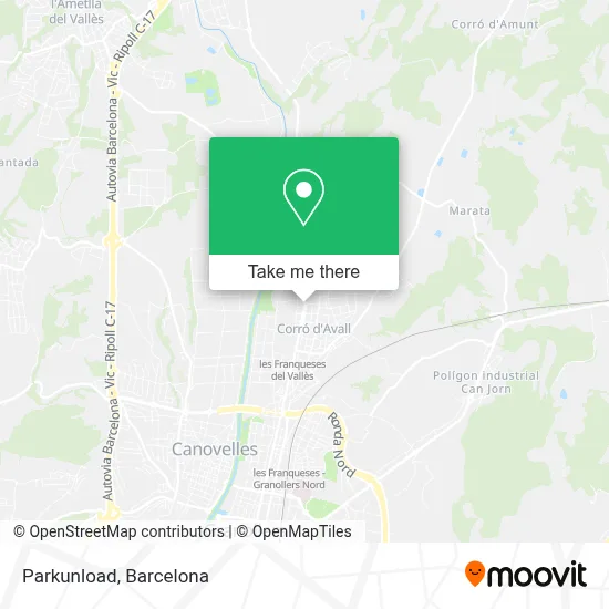Parkunload map