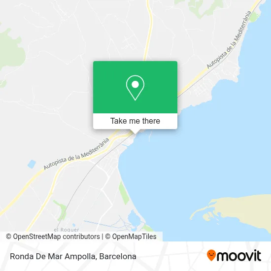 Ronda De Mar Ampolla map