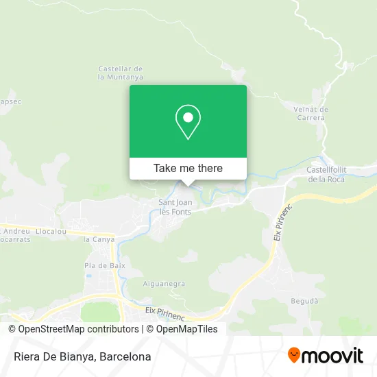 Riera De Bianya map