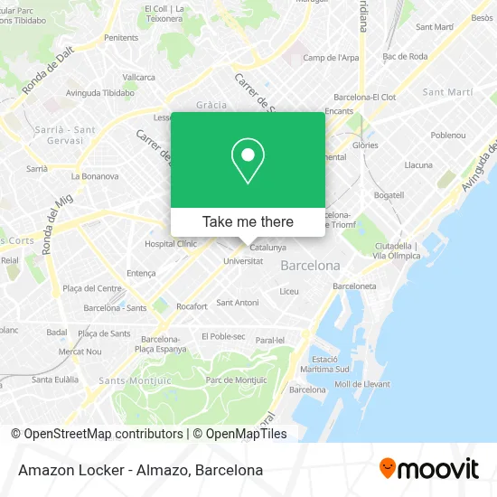 Amazon Locker - Almazo map