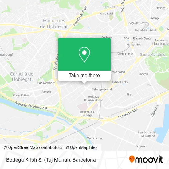 Bodega Krish Sl (Taj Mahal) map