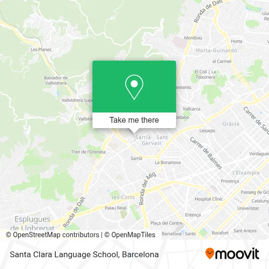 Santa Clara Language School map